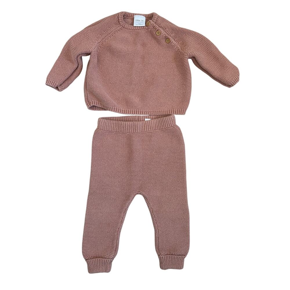 Little Co. by Lauren Conrad Sweater Set- 12 Months Pink